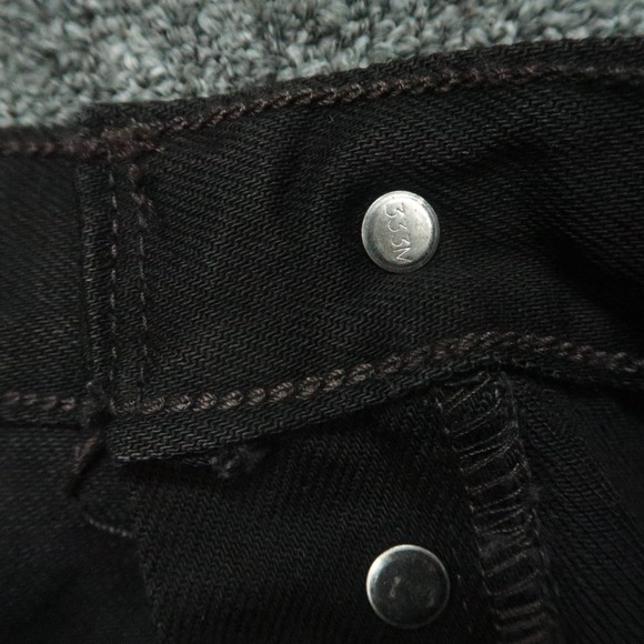 VINTAGE Levis Jeans Mens 38x32 Black 501 Preshrunk Button Fly 5 Pocket Y2K NWT - Picture 9 of 14